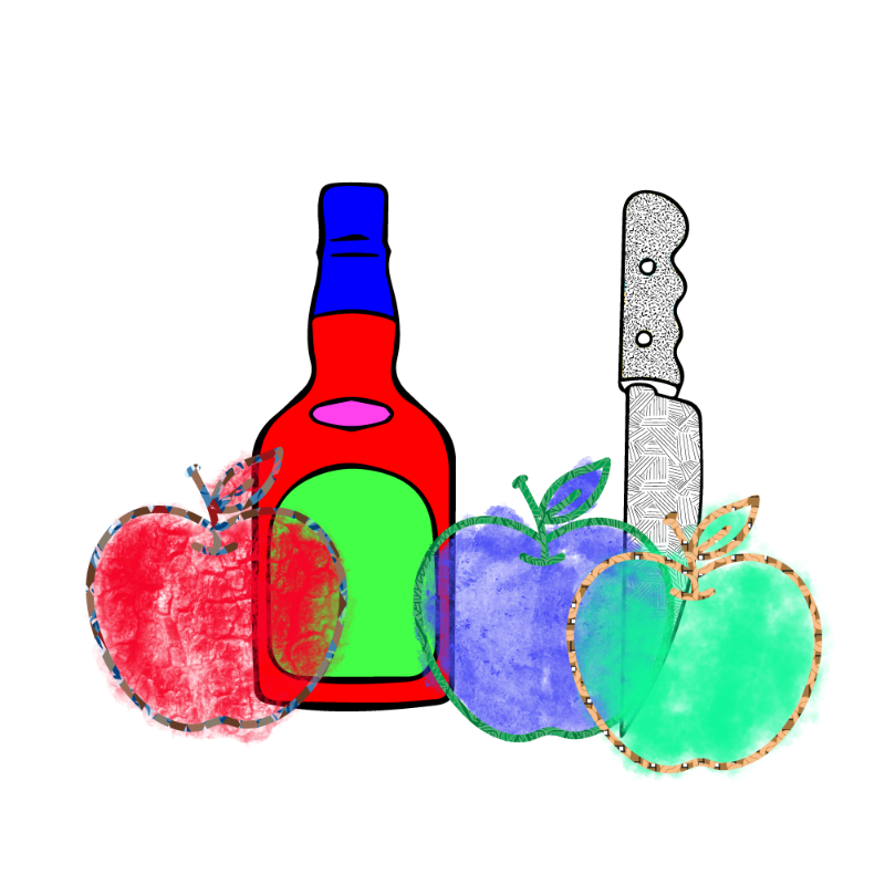 bottle and apples #109 static token preview