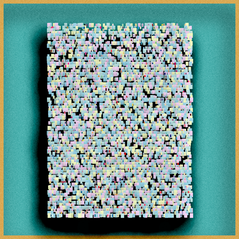 Floating Bookshelves #124 static NFT preview