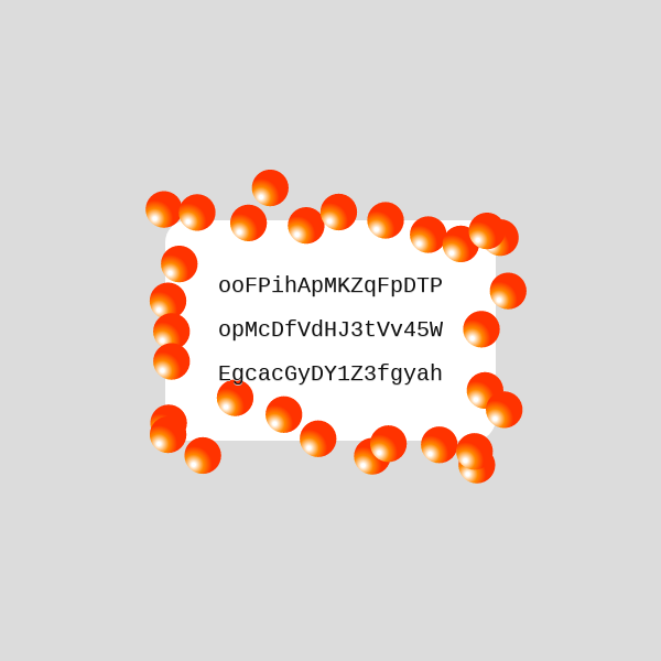 Frame of the operation hash #69 static token preview