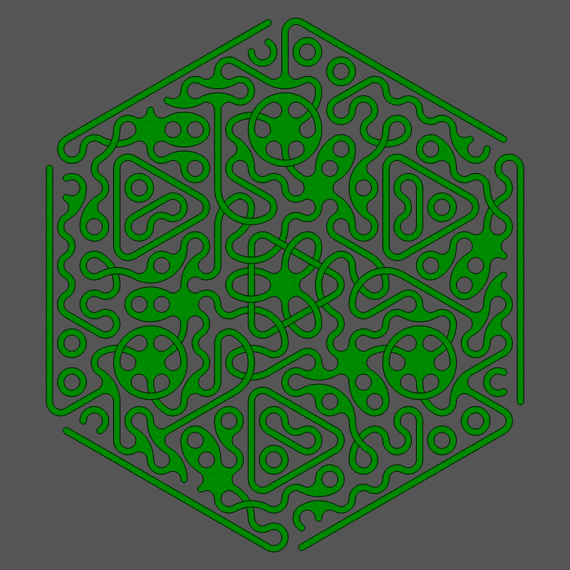 Threefold Symmetry - Dark Variations #350 static token preview