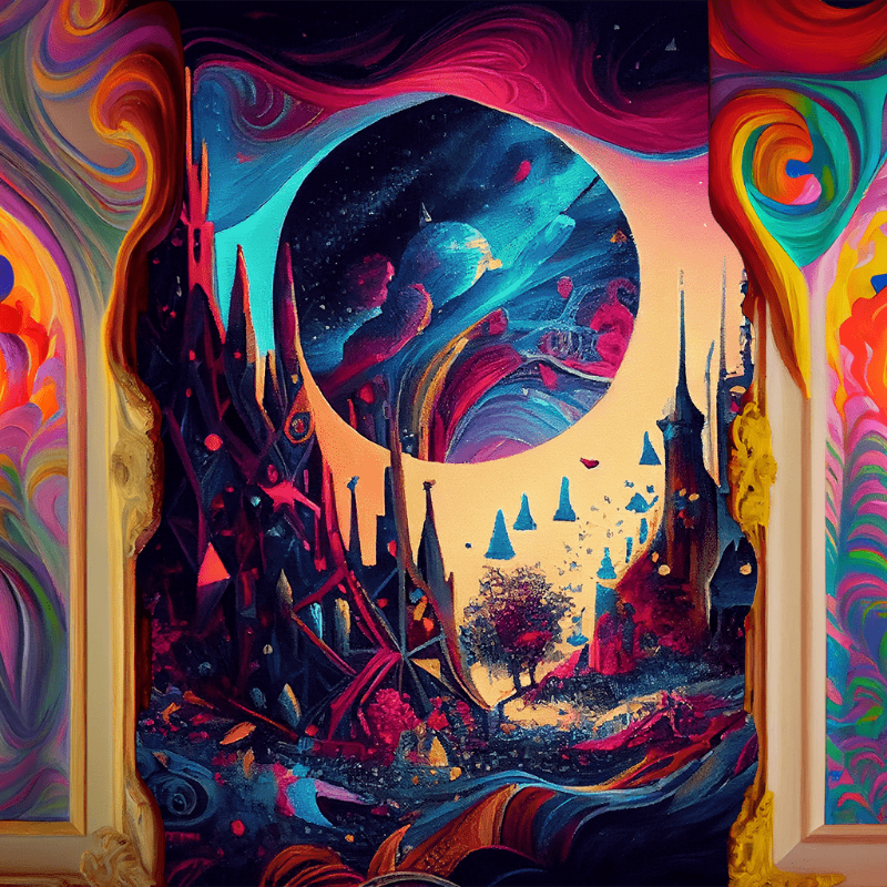 AI Psychedelic City #14 static token preview