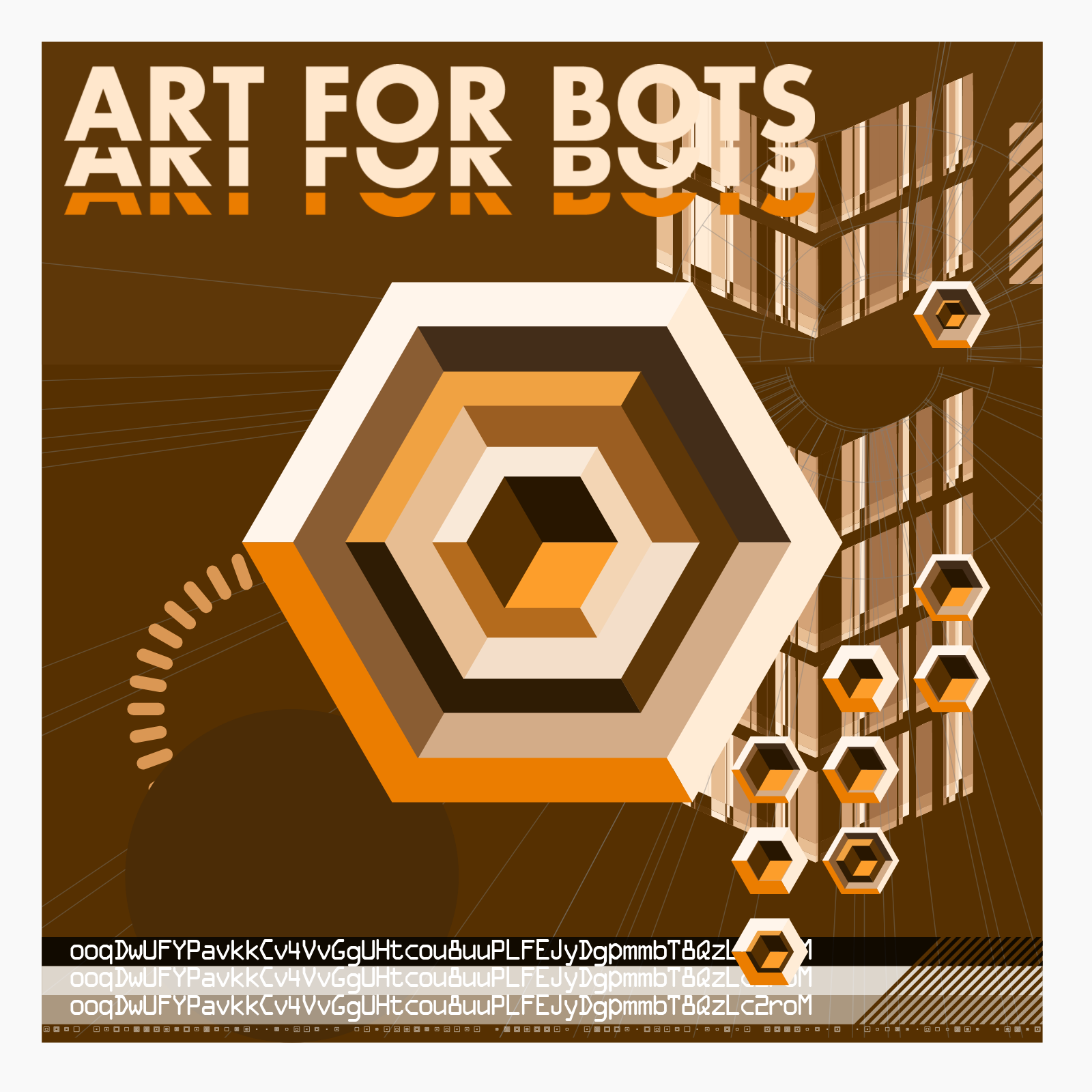 Hexagones - Art forBots forHumans forPrint #13 static token preview