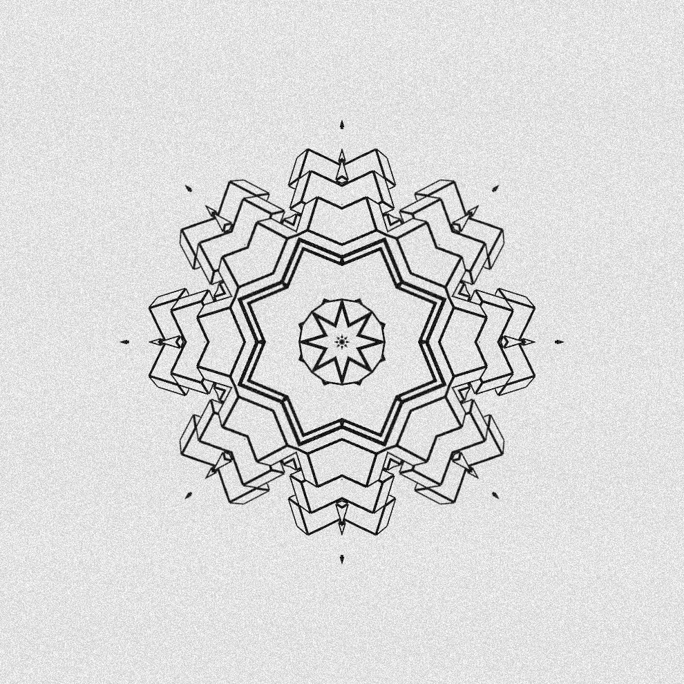 Monochrome Kaleido #255 static token preview