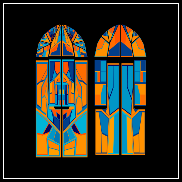 Stained glass #115 static NFT preview