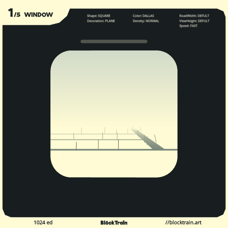 BlockTrain Window #272 static NFT preview