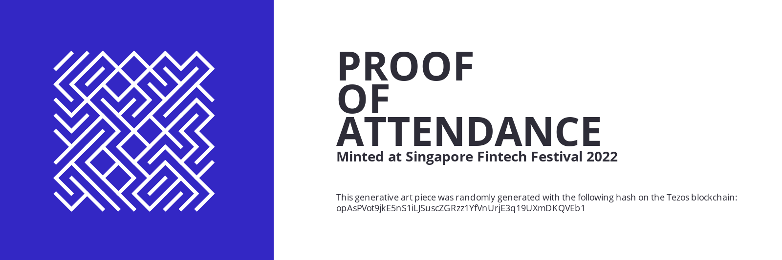SFF2022 Proof of Attendance Token #1602 static token preview