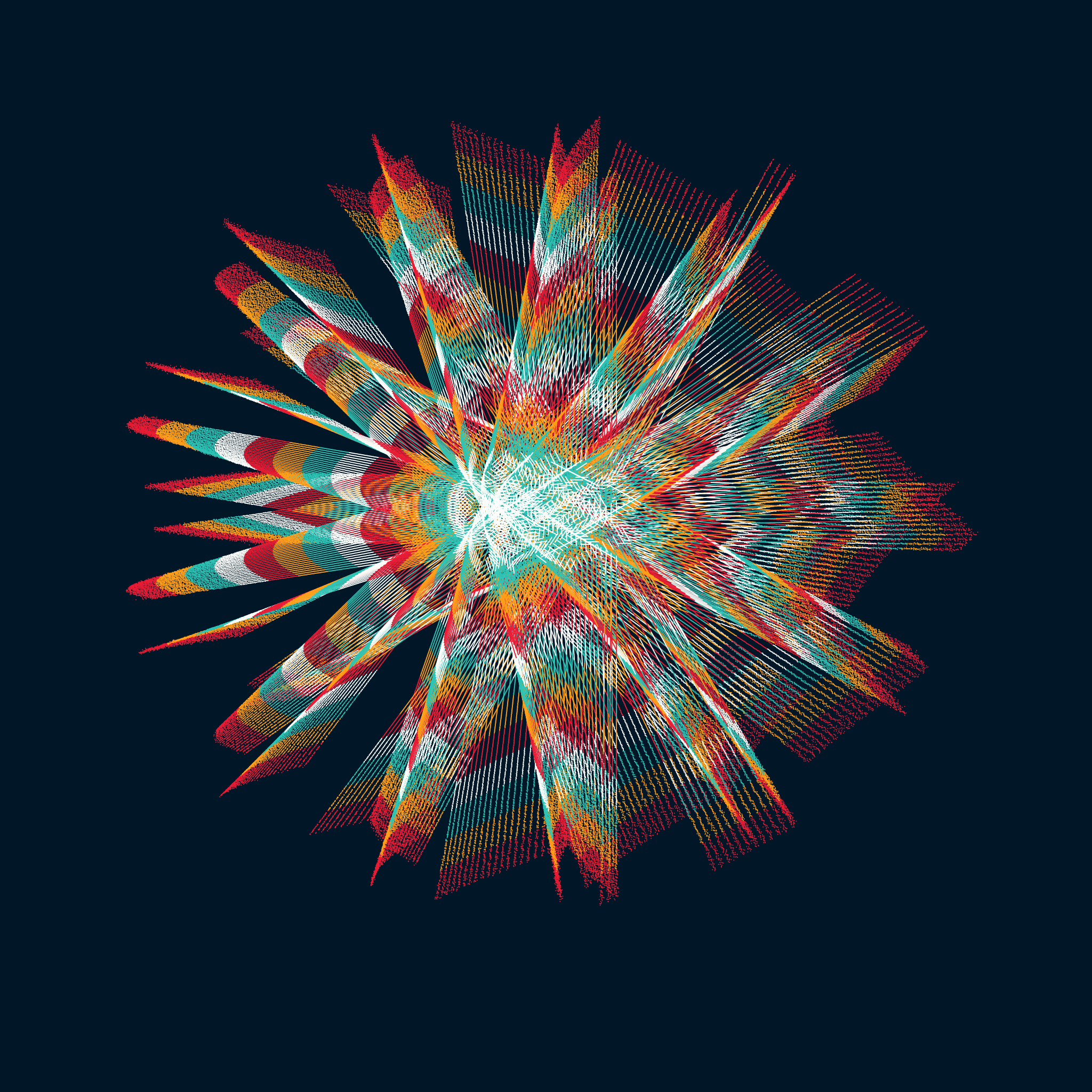 CIRCULAR MURMURATIONS #165 static NFT preview