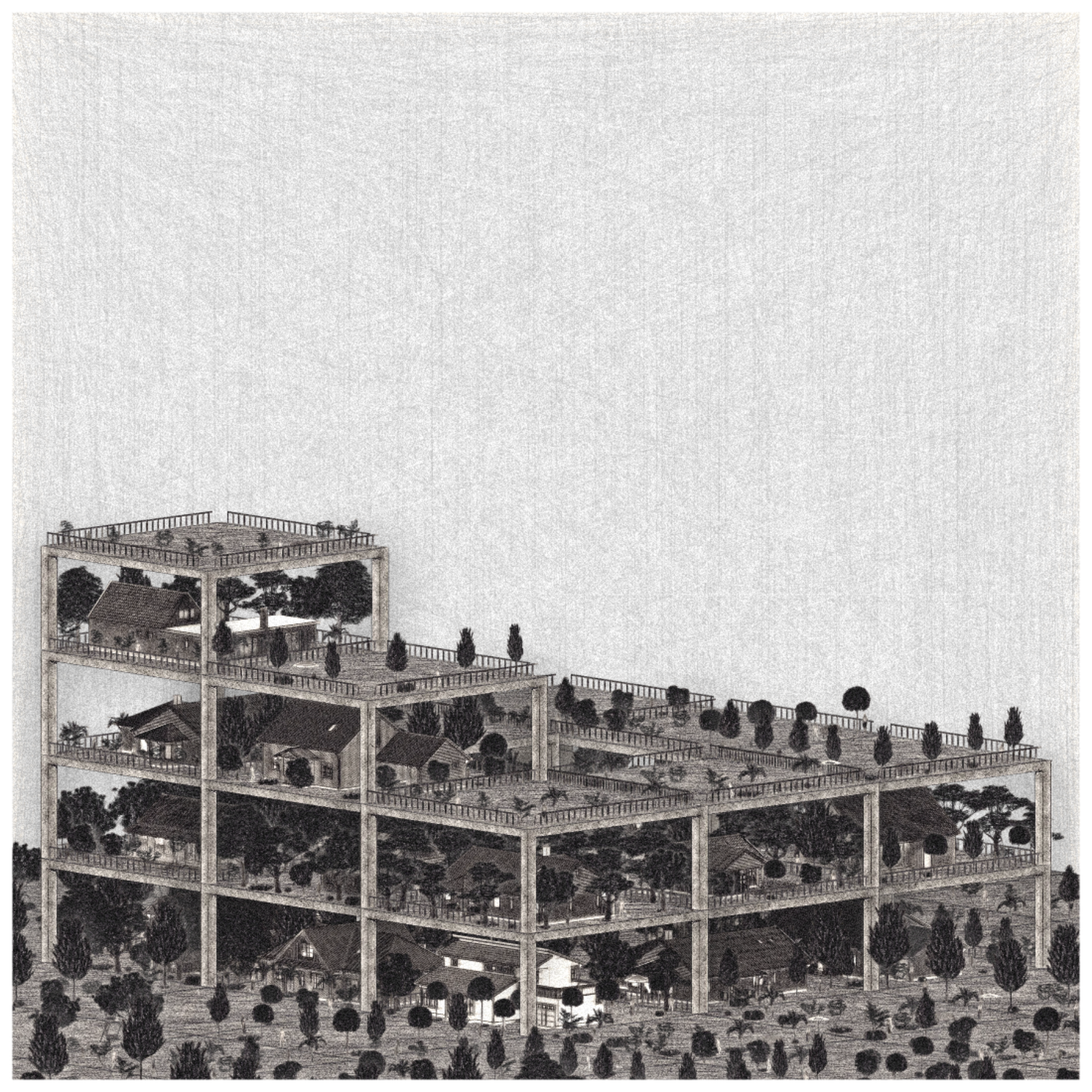 Highrise of Homes #135 static NFT preview