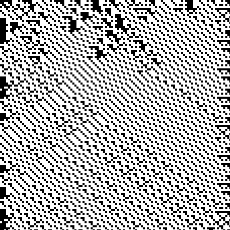 Colored Elementary Cellular Automaton #45 static token preview