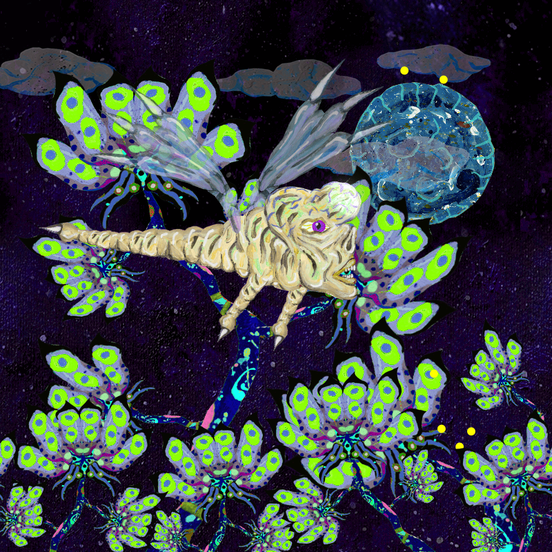 Fireflies and Flower Gardens #102 static token preview