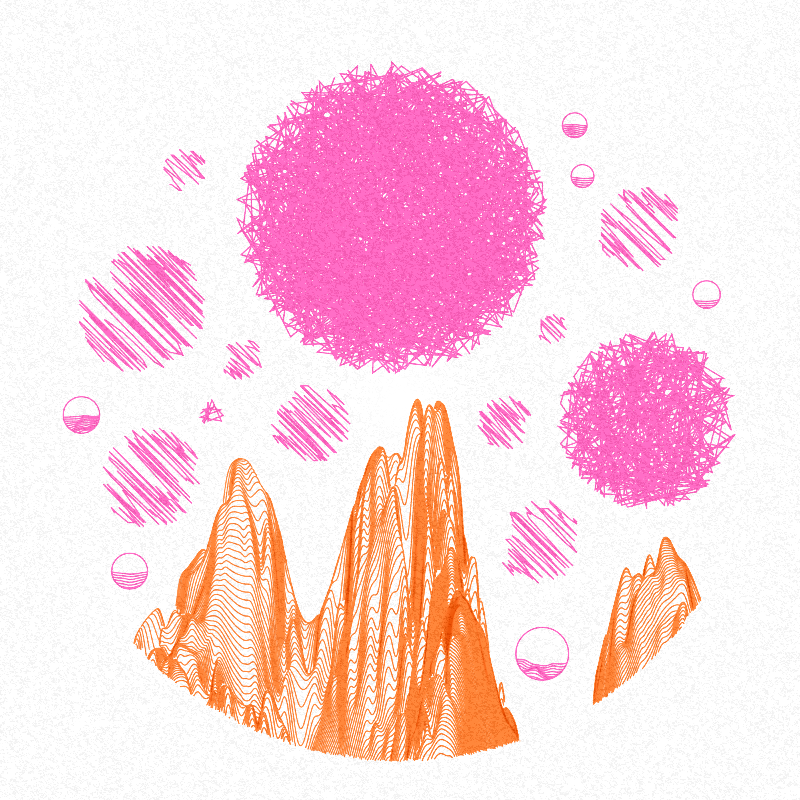 Plottable Mountain Moons #48 static NFT preview