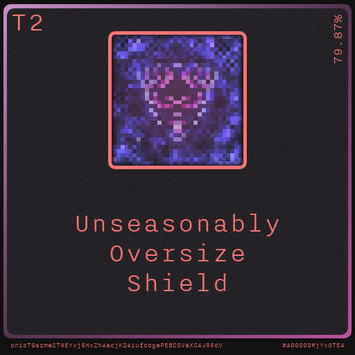 Gear for your quests - Shield #43 static NFT preview
