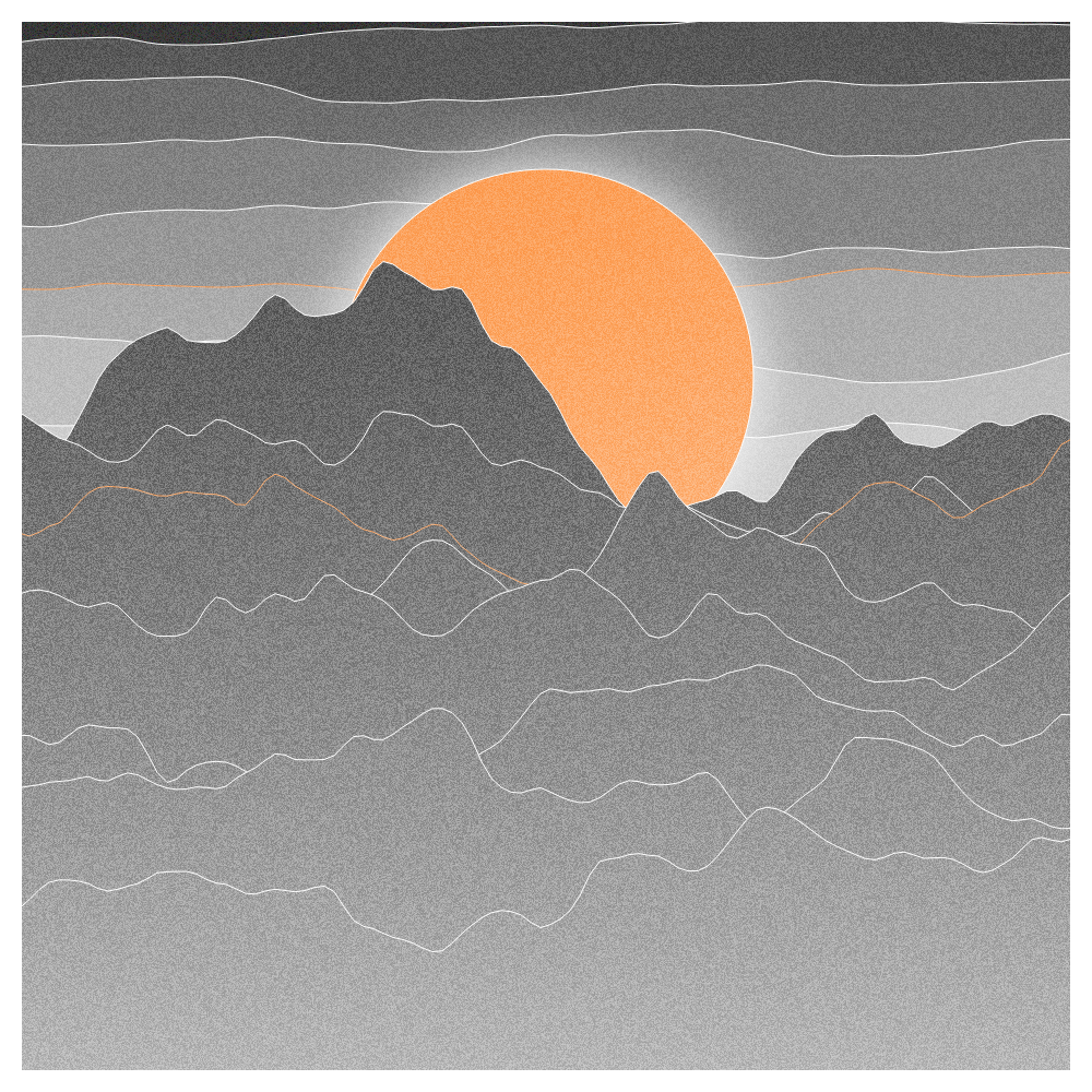 Sunset in Hashland #30 static NFT preview