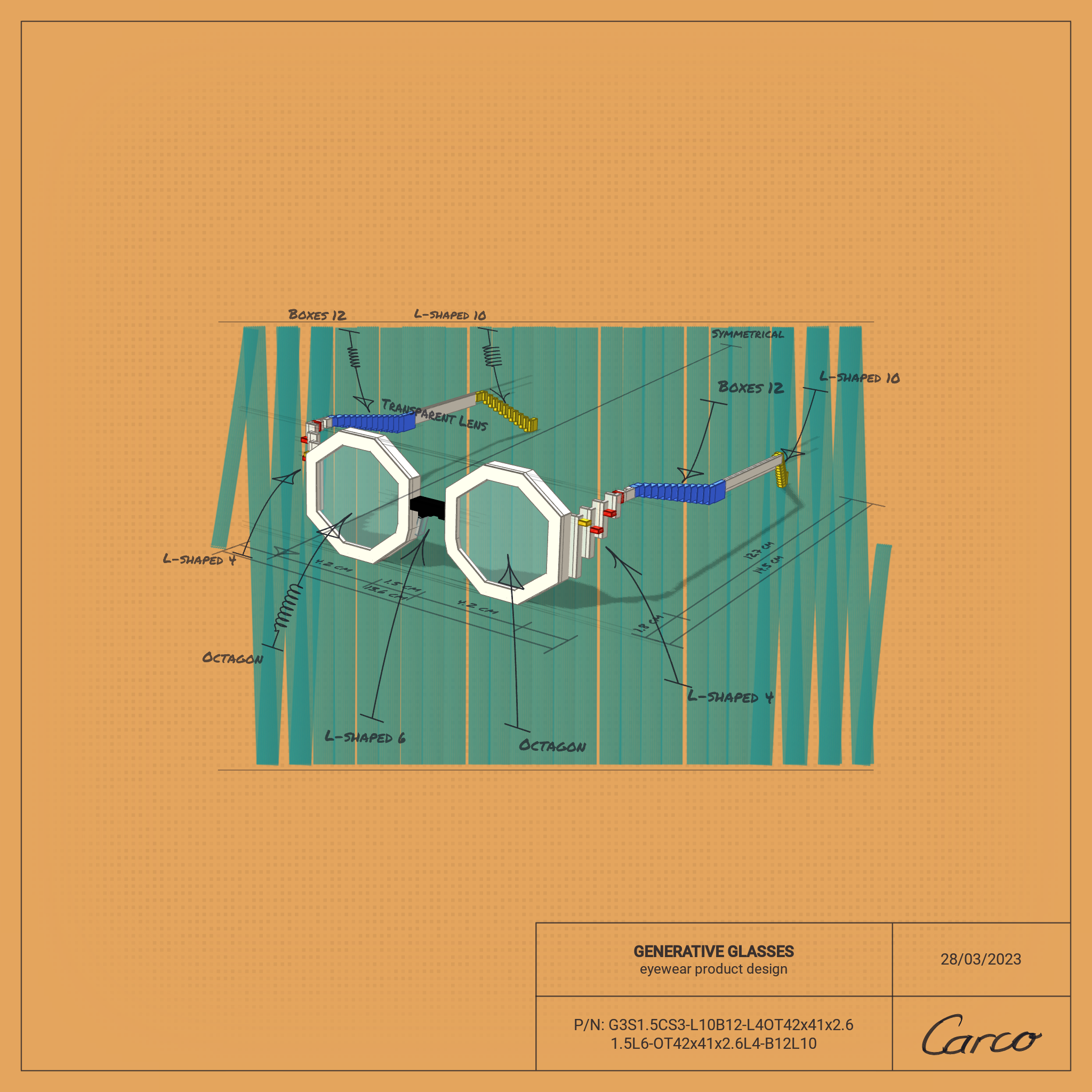 GENERATIVE GLASSES #67 static token preview