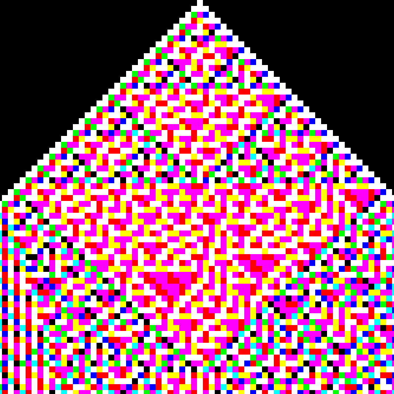 RGB Elementary Cellular Automaton #96 static token preview