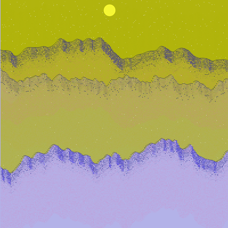 Glitched Mountains GT #68 static NFT preview