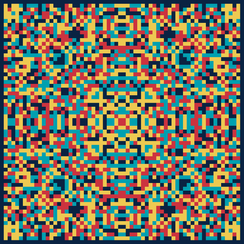 Pixel Mandala #54 static NFT preview