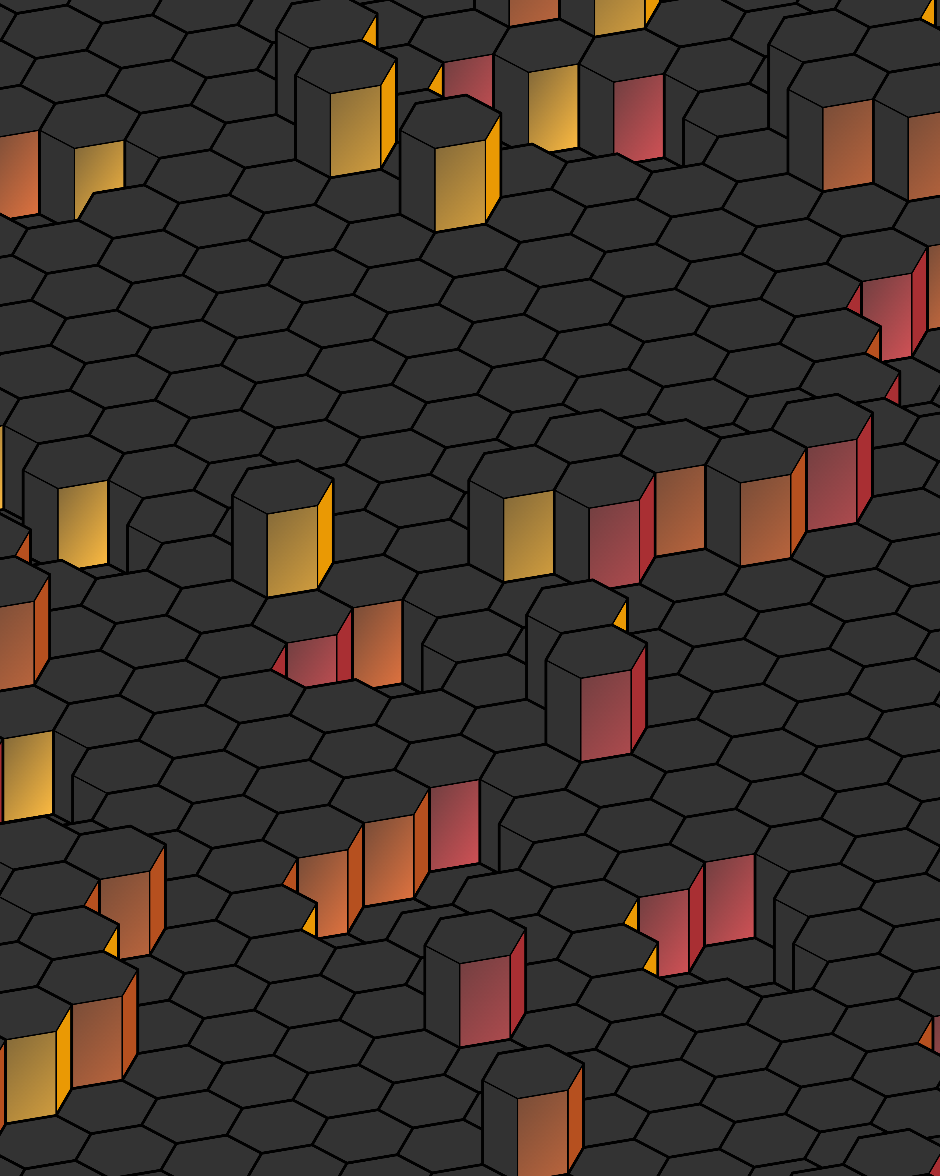 Hexagones Landscape #115 static NFT preview