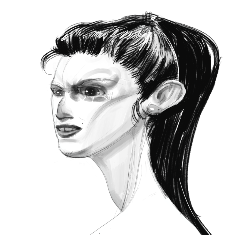 Sketch Woman #42 static token preview