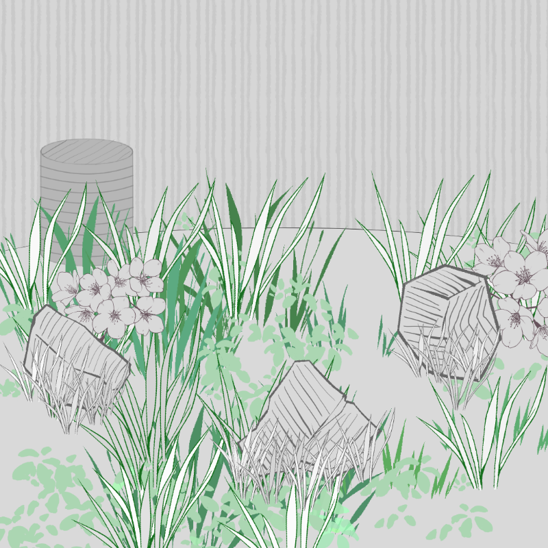 Wild Grass and Rubble #123 static token preview