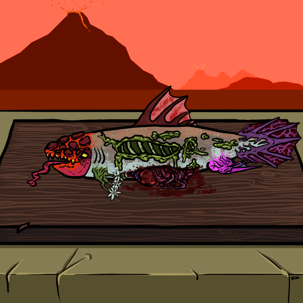 Monstrous Catch #132 static token preview