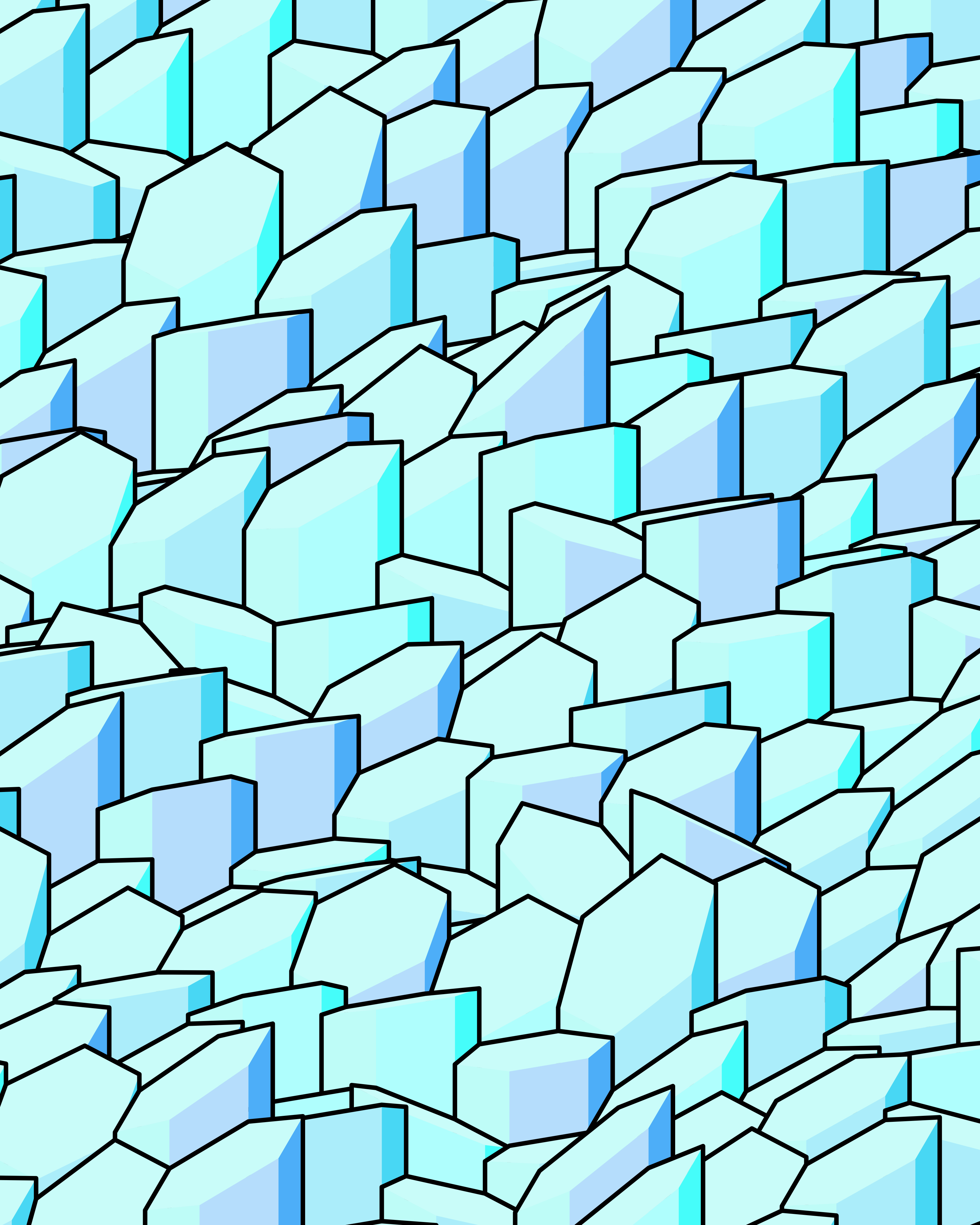 Hexagones Landscape #34 static NFT preview