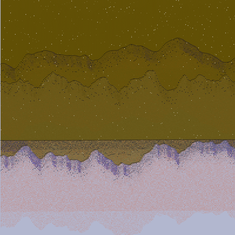 Glitched Mountains GT #131 static NFT preview