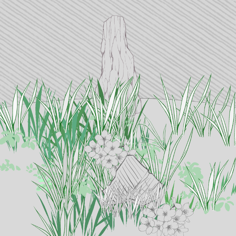 Wild Grass and Rubble #50 static token preview