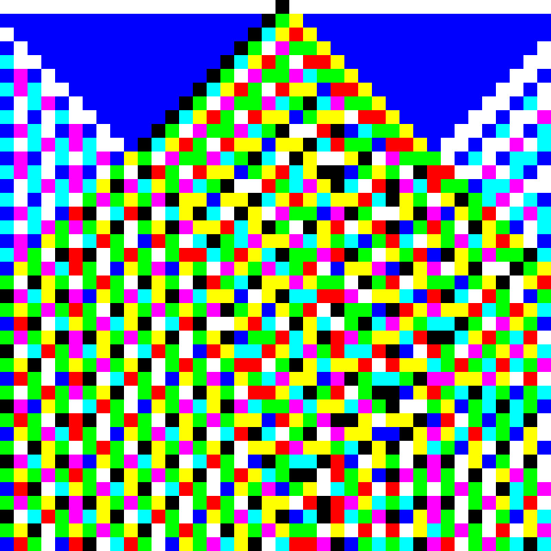 RGB Elementary Cellular Automaton #39 static token preview