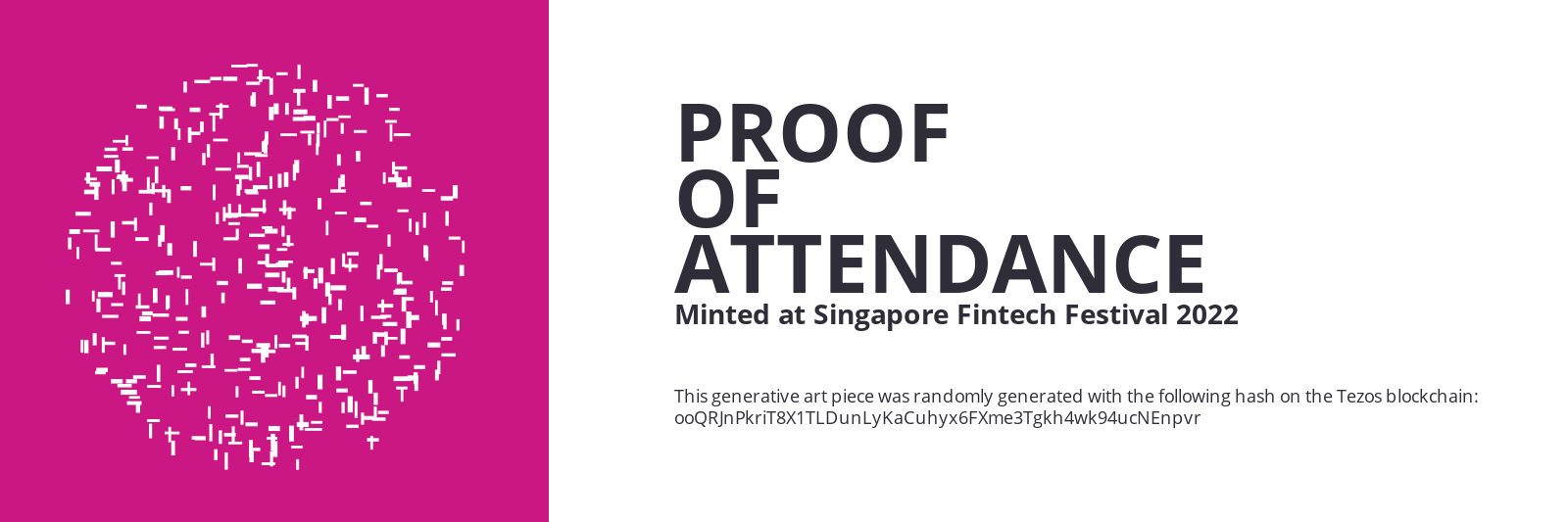 SFF2022 Proof of Attendance Token #1376 static token preview