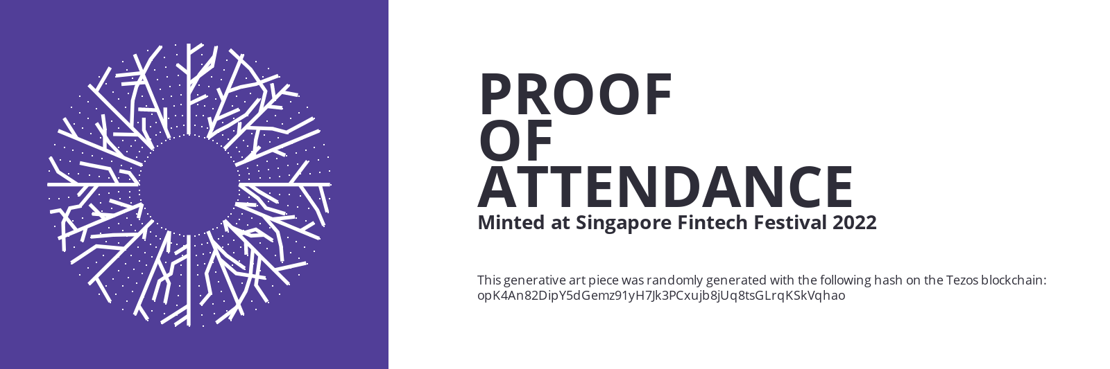 SFF2022 Proof of Attendance Token #1334 static token preview