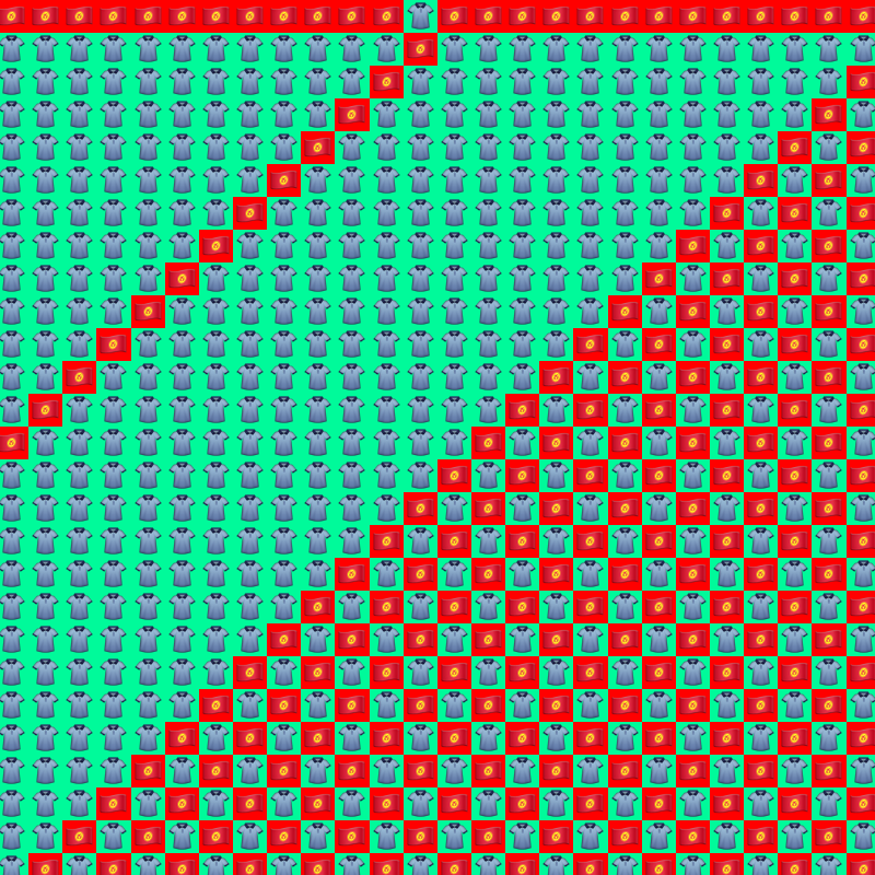 Elementary Cellular Emoji Automata #294 static NFT preview