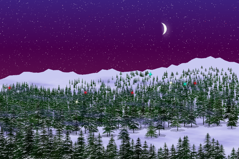 Evergreen Lights #187 static NFT preview