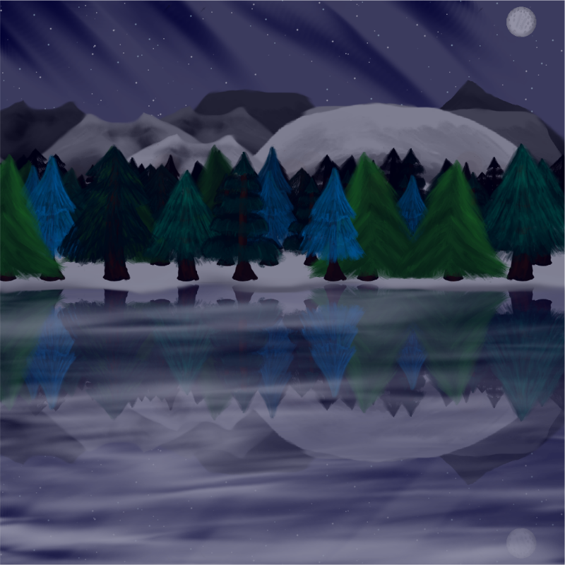 Moony Winter Lake #49 static token preview
