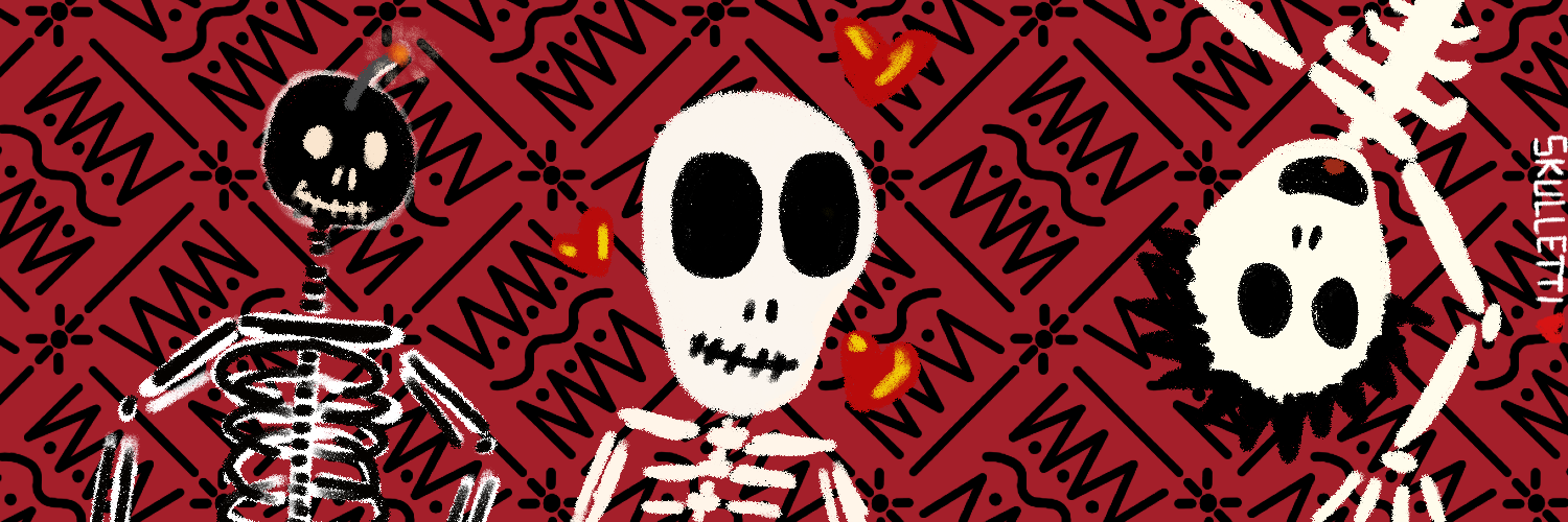 SKULLETTI TWITTER BANNER #80 static NFT preview