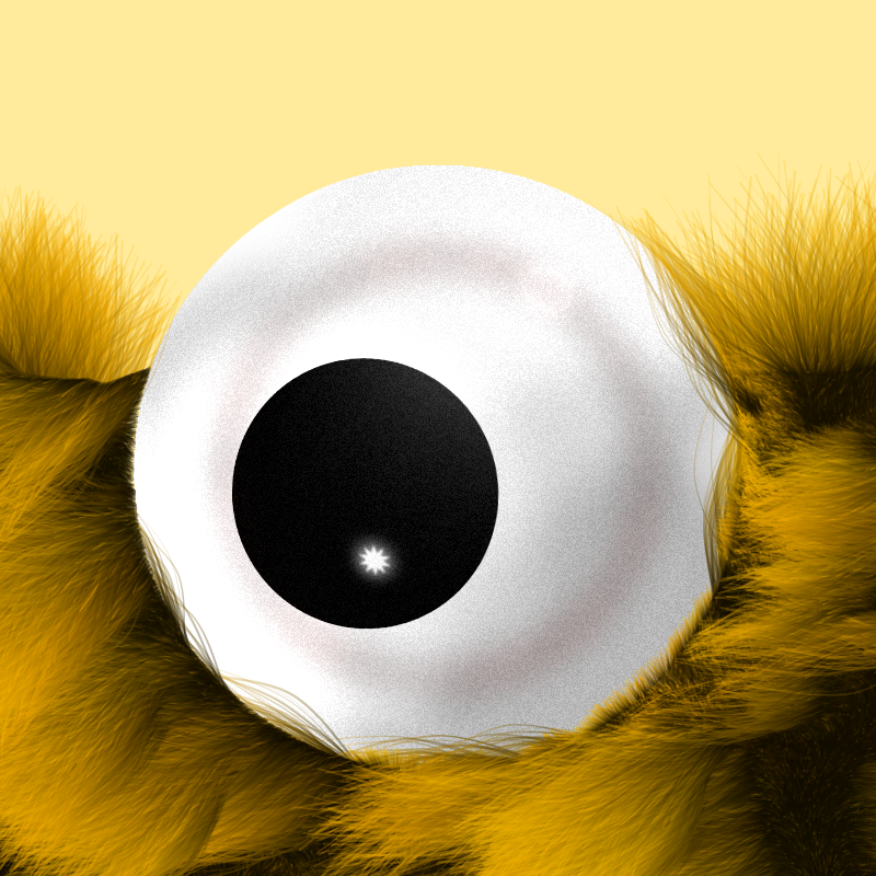 Fuzzy Gaze #51 static NFT preview