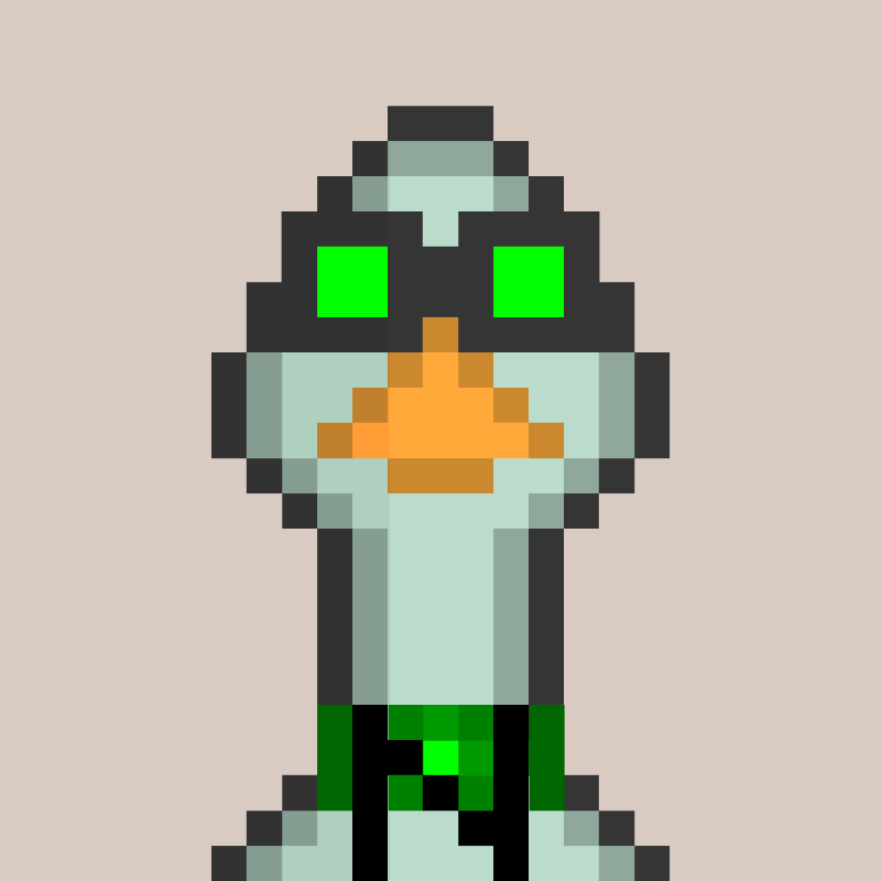 Morixels Goose #168 static NFT preview