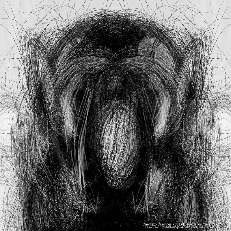 One Tezo Drawings #63 static NFT preview
