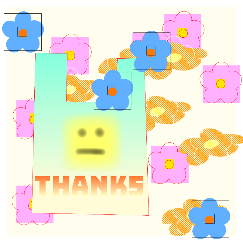 thanks bag and flowers #82 static NFT preview