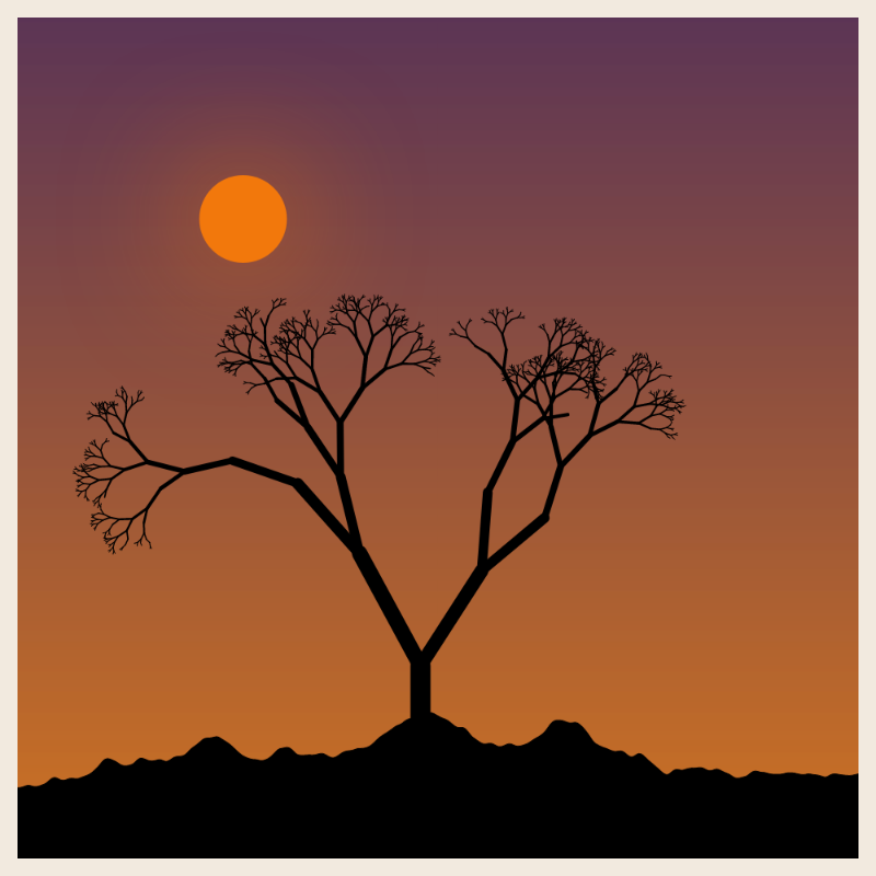 Sunset on cliff #65 static token preview