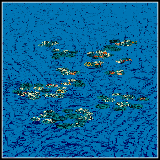 Polluted water lilies #125 static NFT preview
