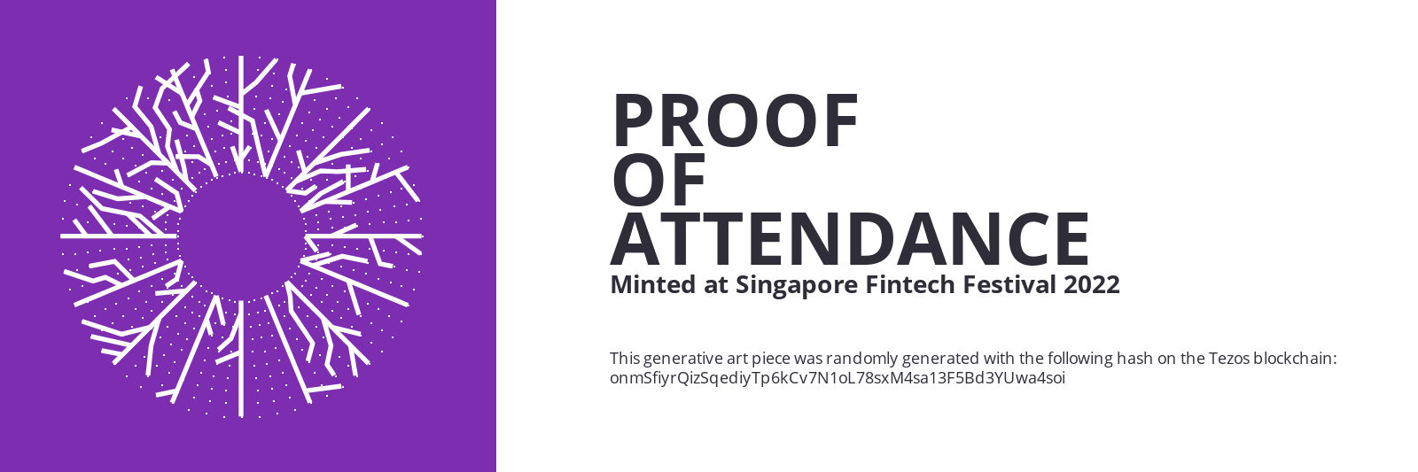 SFF2022 Proof of Attendance Token #1427 static token preview