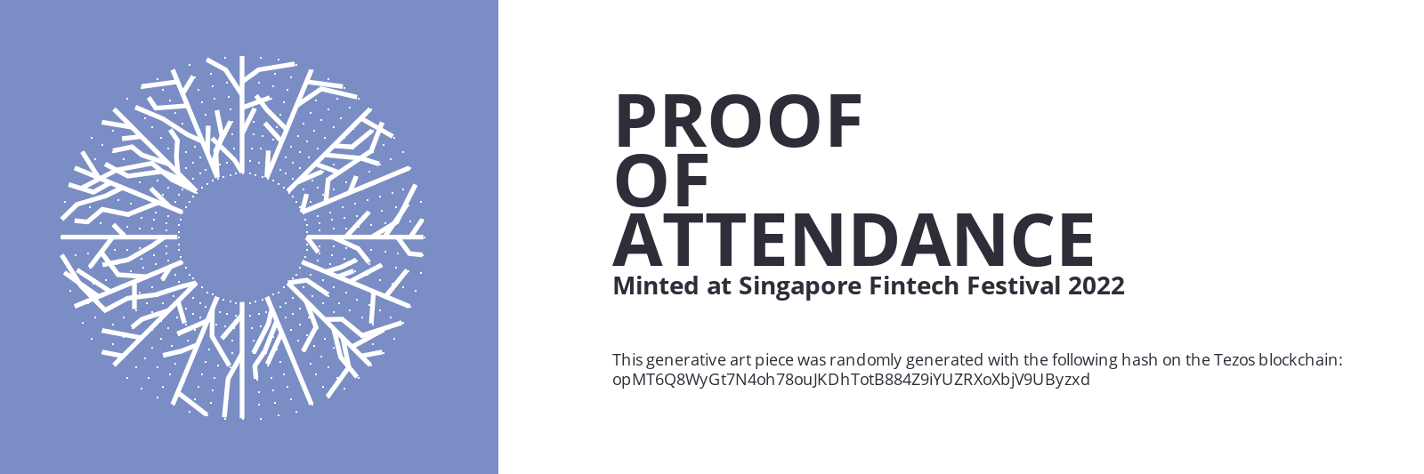 SFF2022 Proof of Attendance Token #2366 static token preview