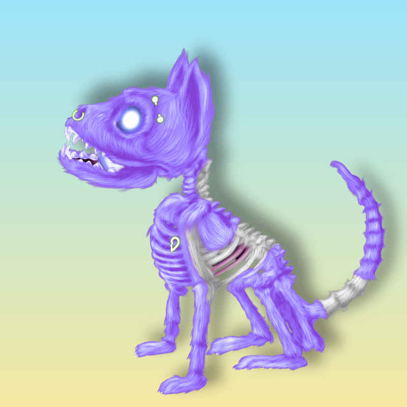 SkeleCats #61 static token preview