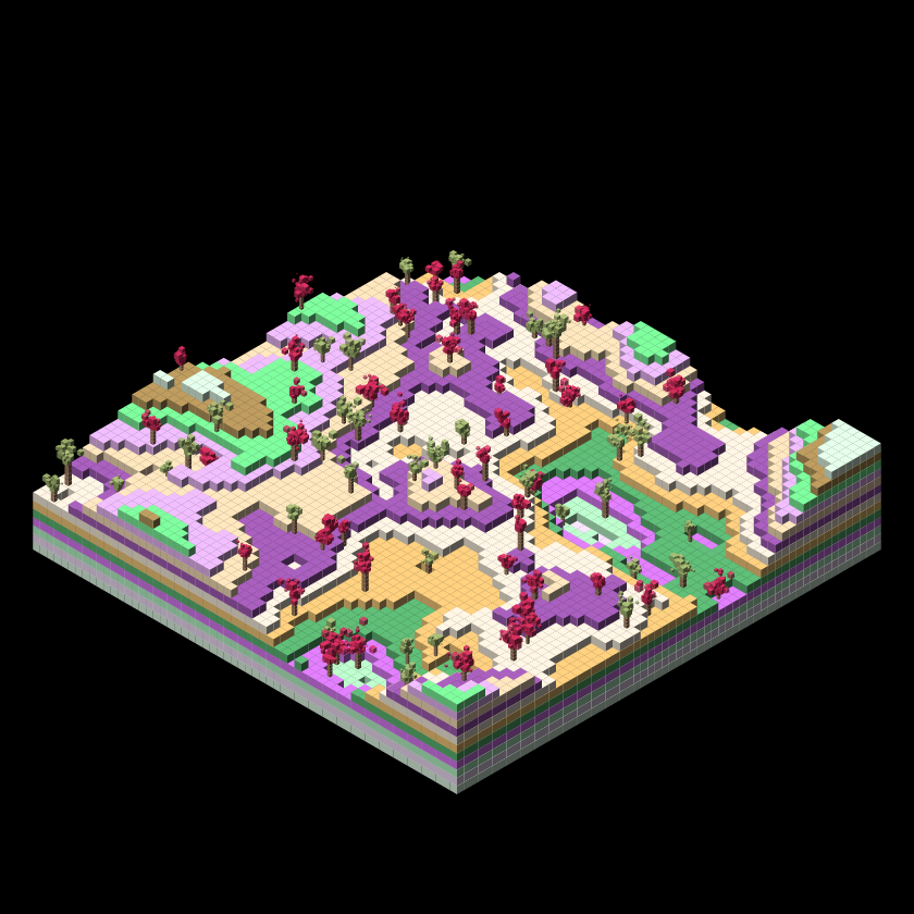 Pixel Topography #3 static NFT preview