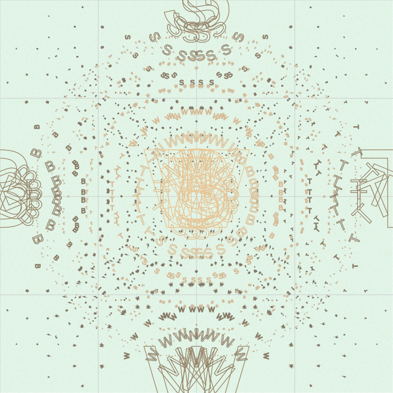 WTBS Logo with Fractals #85 static NFT preview