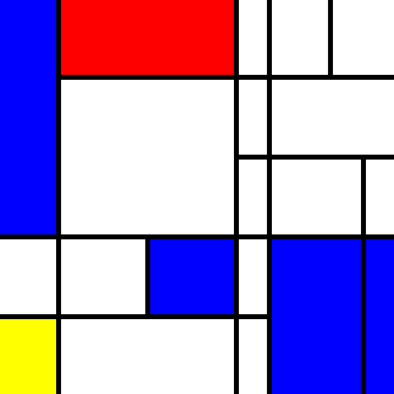 compositioninredblueandyellow.art, (NFT) #82 static token preview