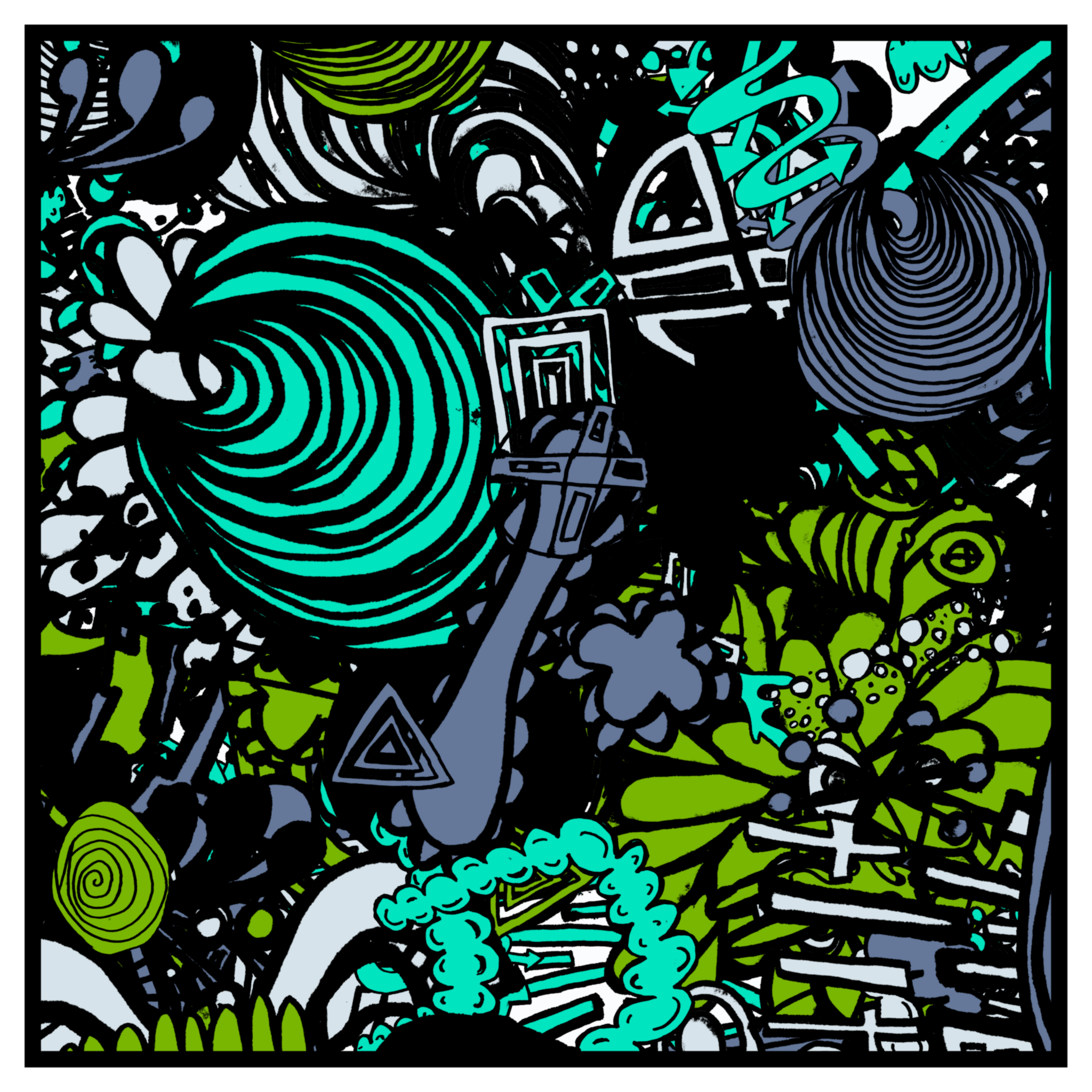 Teal Iron Elaphrosaurus #202 static NFT preview