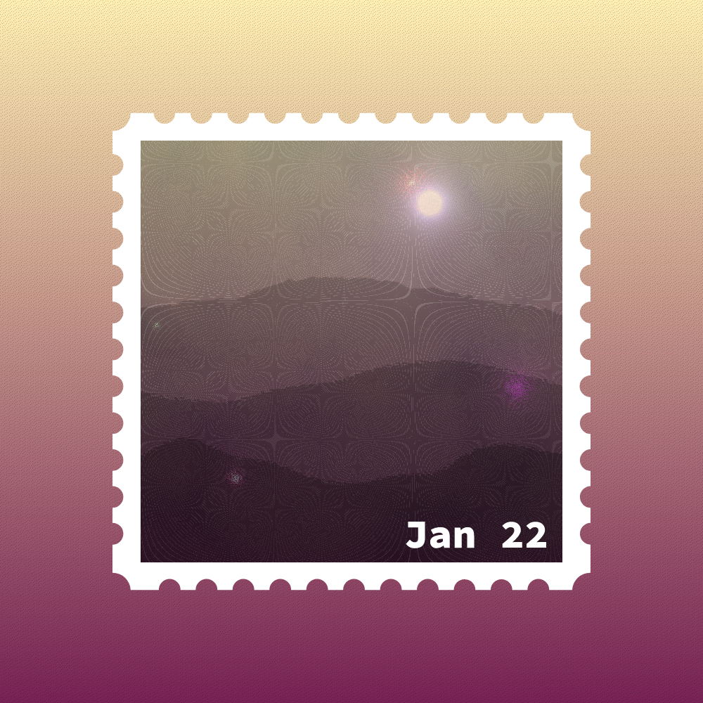 January 2022 stamp #4 static NFT preview