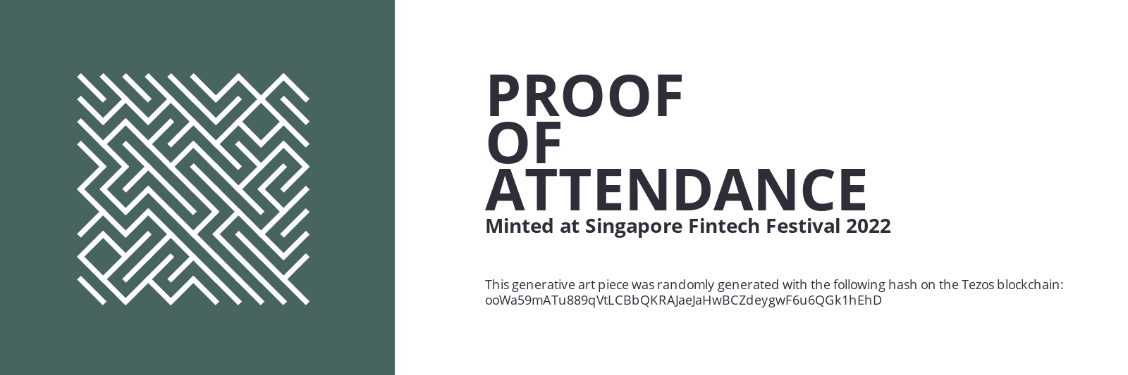 SFF2022 Proof of Attendance Token #855 static token preview